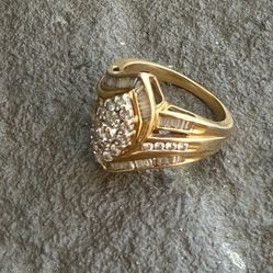 14k gold and diamonds