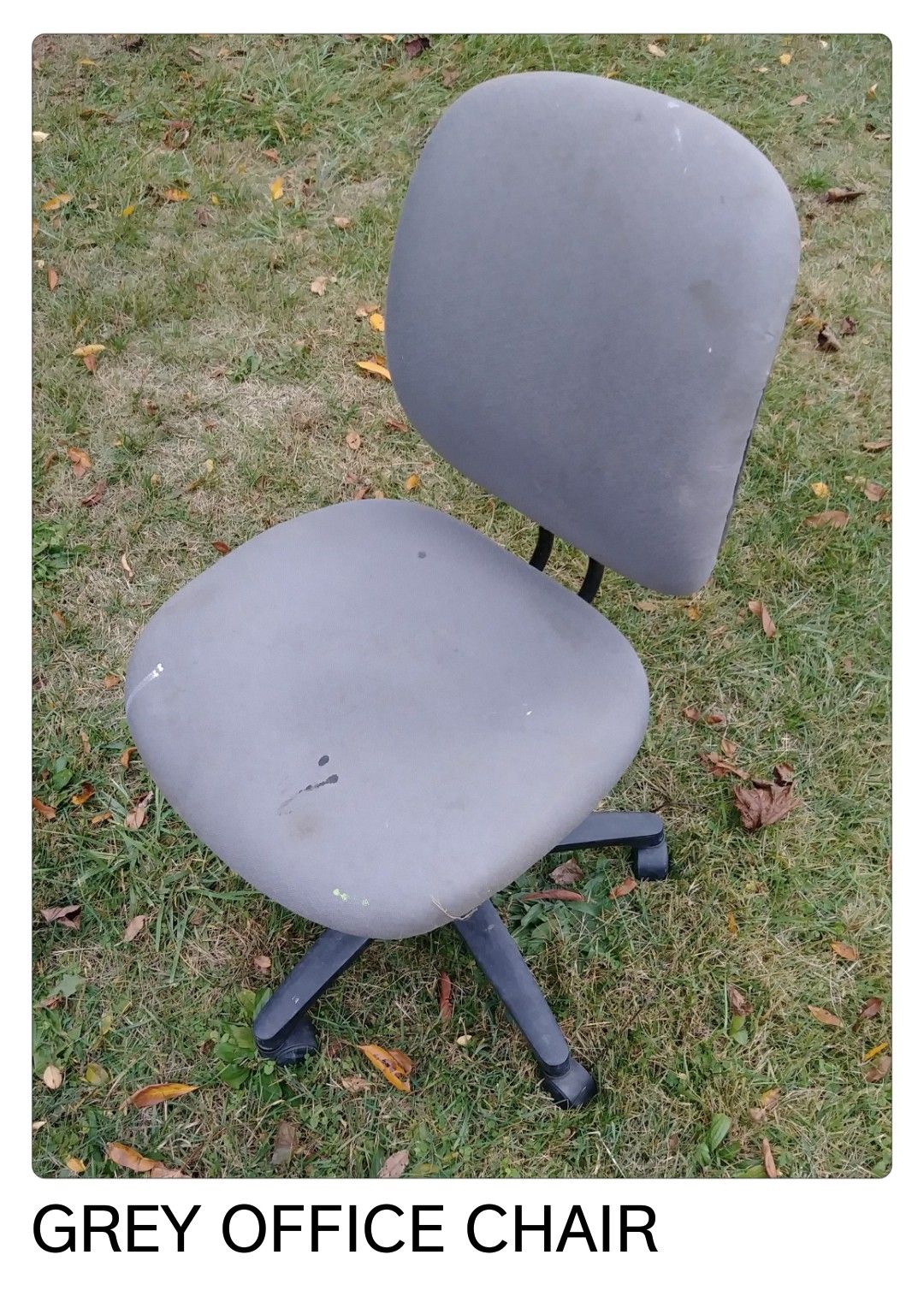 Grey office chair