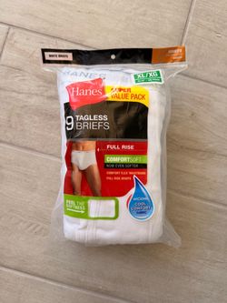 NEW Hanes Men's Size XL Tagless White Briefs 9-Pack Super Value MSRP $14.98 Pack West Las Vegas See My Listings Summerlin 6 Packs Available