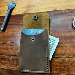 Minimalist Full Grain Leather Wallet