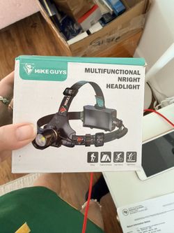 LED Rechargeable Headlamp, Headlight 1500 Lumens Super Bright with 6 Modes & IPX5 Warning Light, Motion Sensor Adjustable Headband Head Lamp, 60° Adju