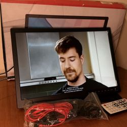 17 Inch Small TV with 1080P HDMI Input, Desobry Portable TV with Antenna ATSC Tuner, Rechargeable Ba