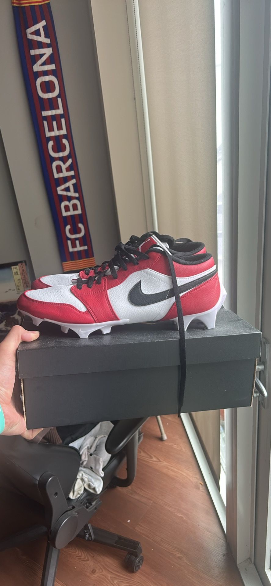 Men's Jordan 1 Vapor Edge Football Cleats