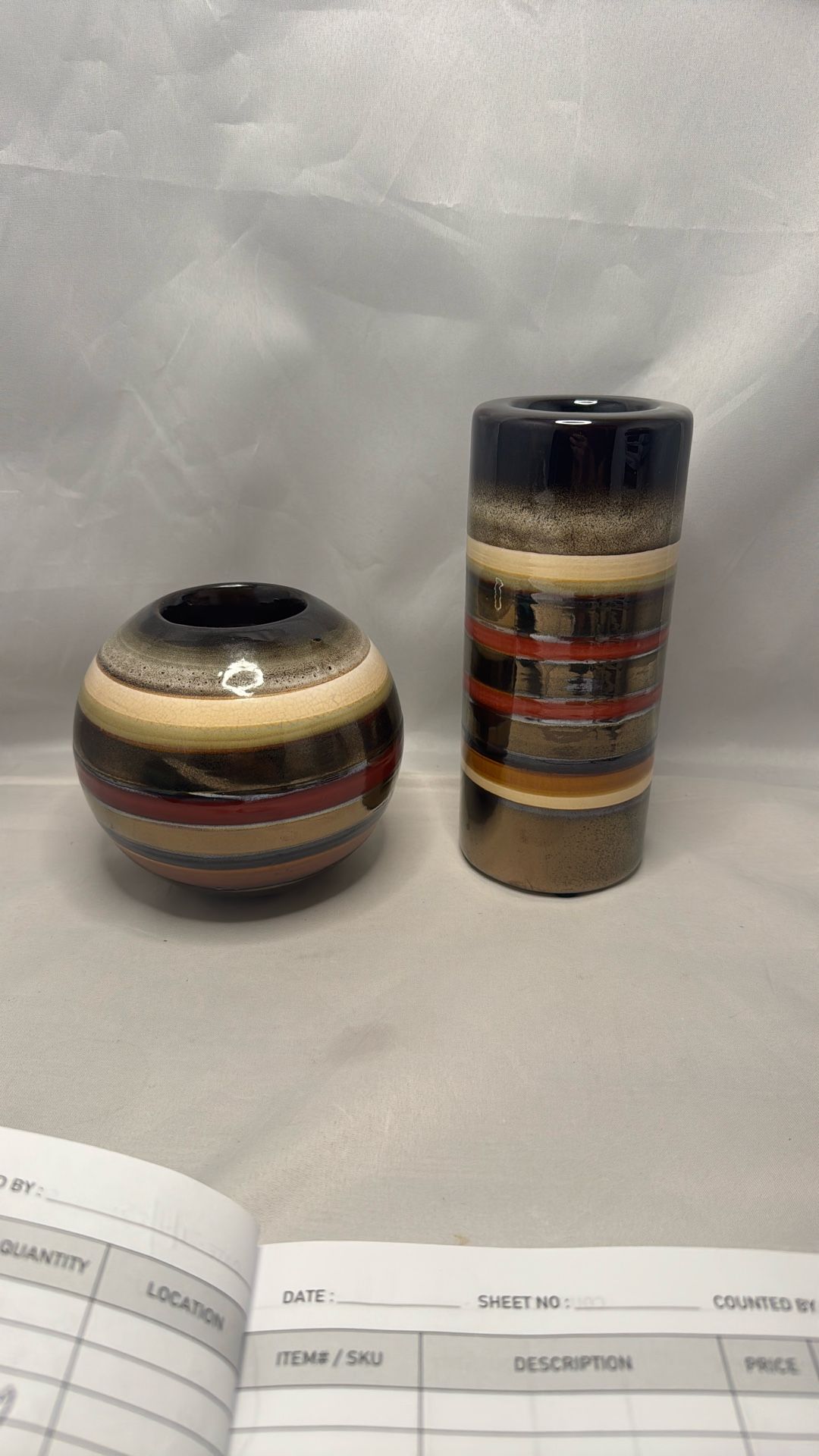 Arabesque Style Ceramic Candle Holders