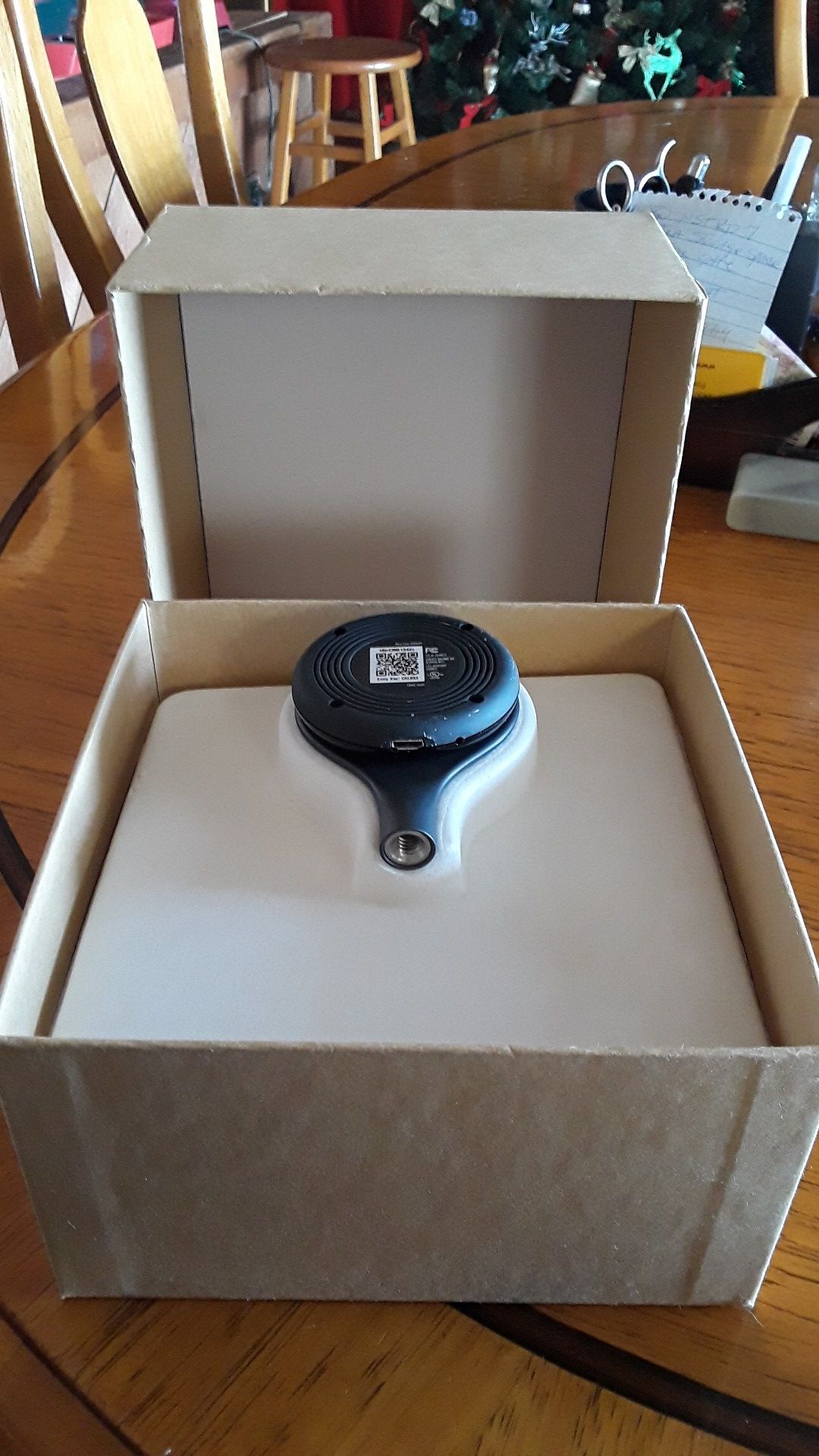 Nest security camera in the Box