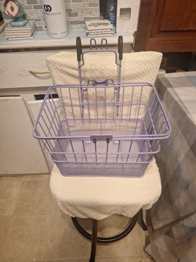 Purple Bike Basket