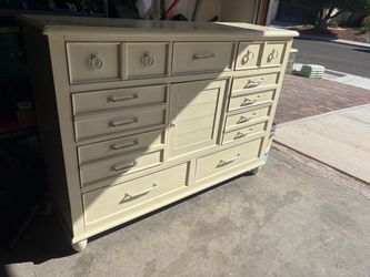 Large Cream Farmhouse Dresser โ Lots of Storage | Sold As-Is