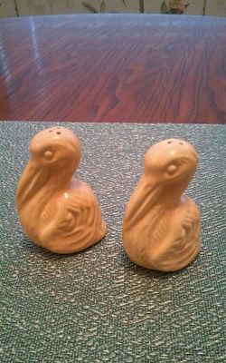 Vintage Pelican Salt and Pepper Shakers
