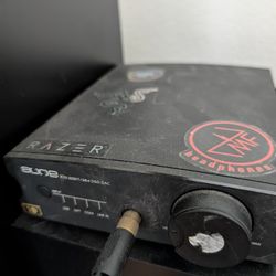 Amp and Headphones. Gaming Amp And Headphones