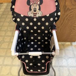 Disney Baby Peeking Minnie Mouse Polka Dot High Chair Folding Travel Storage 