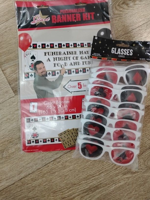 Personized Banner Kit w/ Glasses