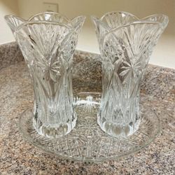Vintage Cristal Set of 3