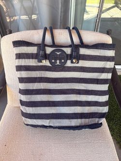 Tory Burch, large striped tote