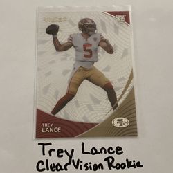 Trey Lance Los Angeles Chargers QB Chronicles Rookie Card. 