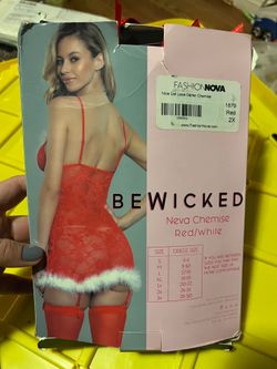 Fashion Nova Lace Garter Chemise Woman's Lace Size 2x