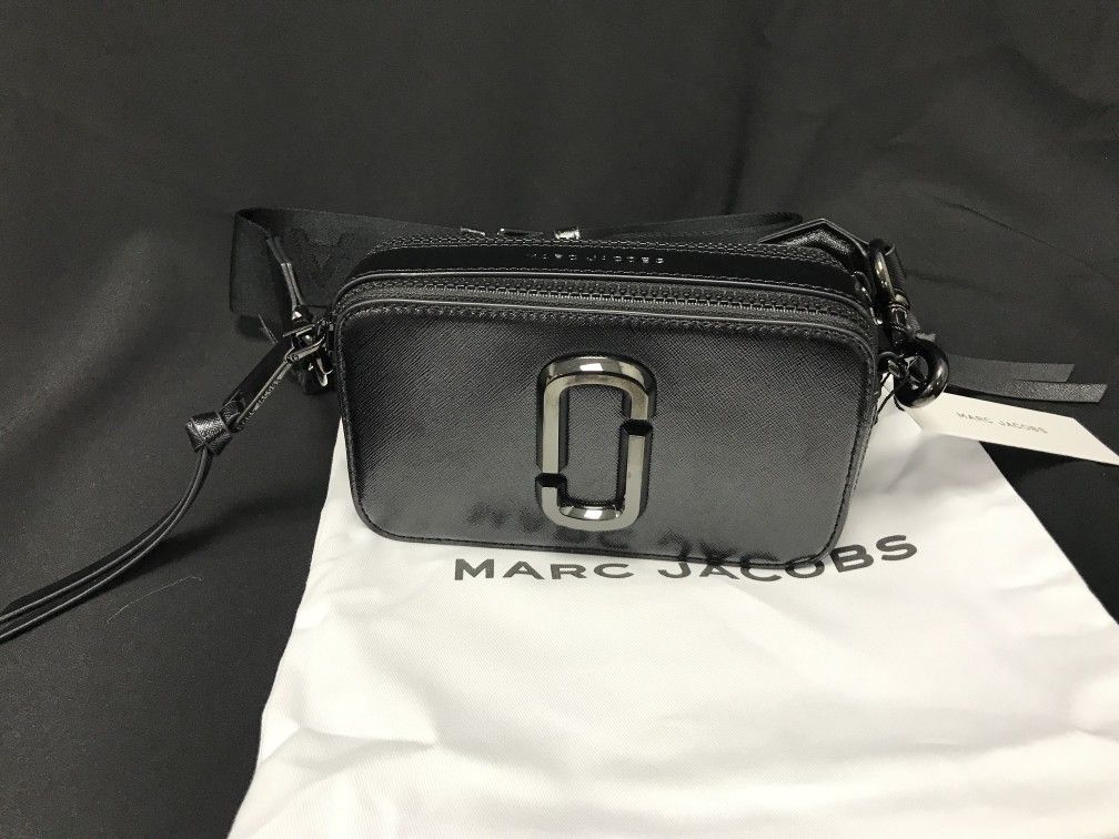 Marc Jacobs Colorblock Snapshot Crossbody bag Black
