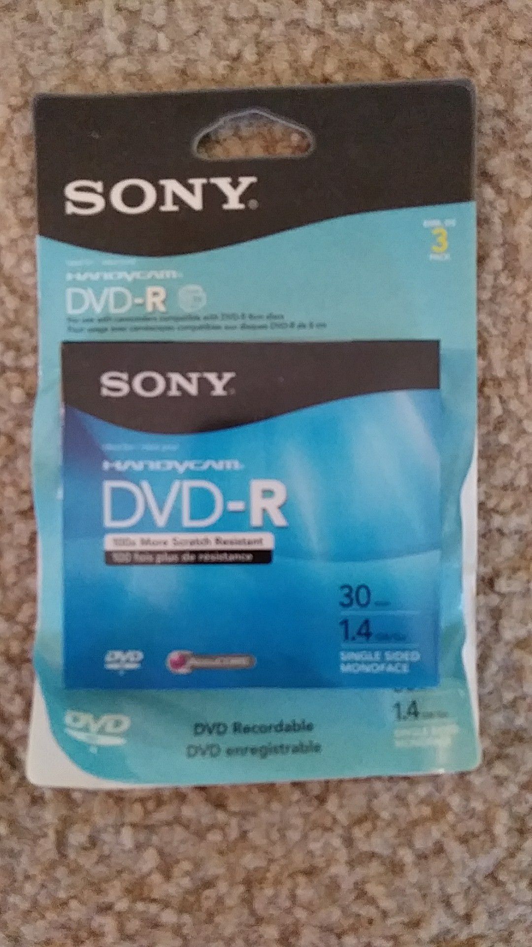 NEW Sony Handycam DVD-R 2 discs