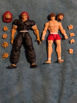 Baki Hanma and Yujiro Hanma action figures