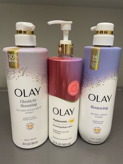 Olay Body Wash and Lotion Bundle – Set of 3