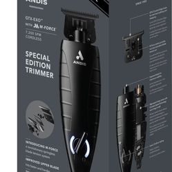 Andis GTX-EXO Black Label Special Edition, Professional Lithium-ion Electric Beard & Hair Trimmer, M-Force Technology, Cordless 