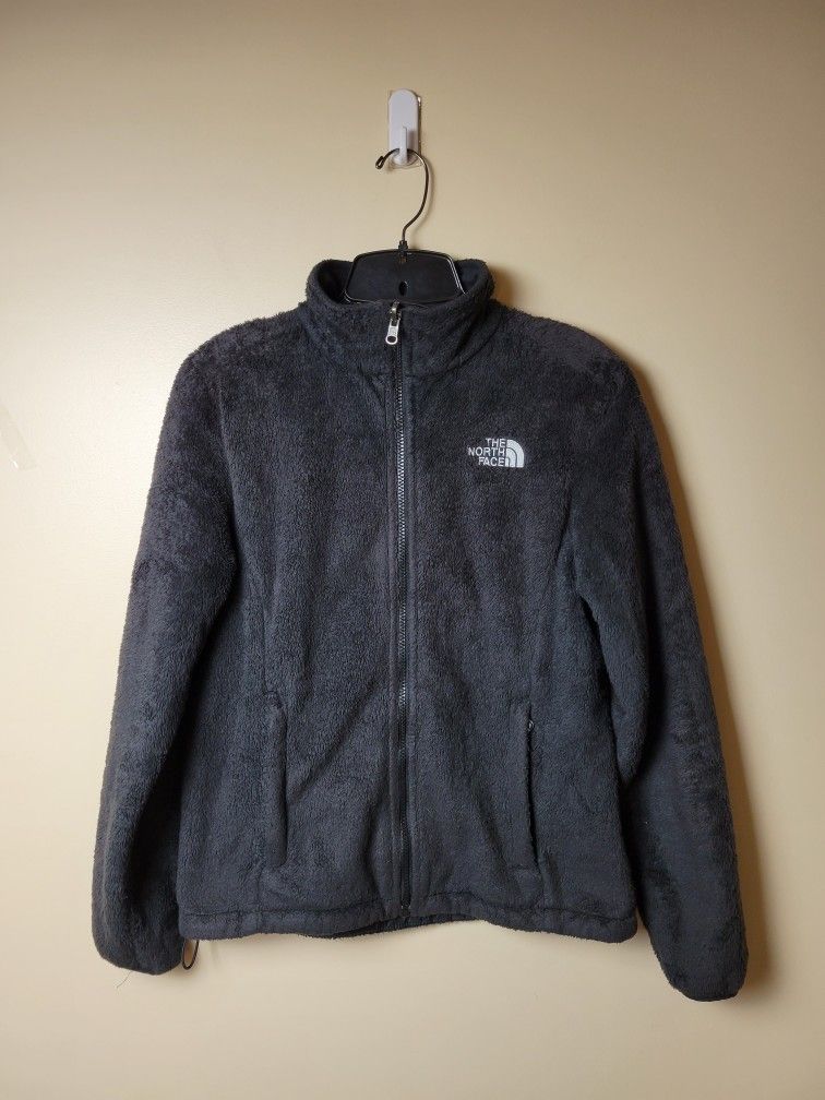 The North Face Womens Black Fleece Full Zip Jacket Long Sleeve Size Small