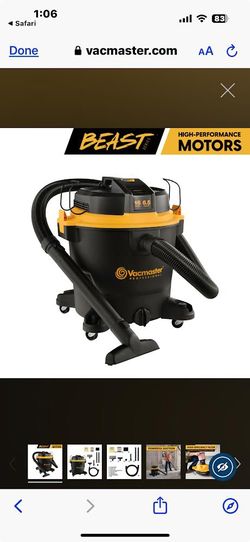 16-GALLON* 6.5 PEAK HP WET/DRY VACUUM BEAST SERIES