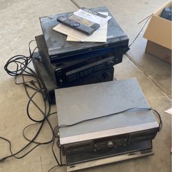 Vintage Record Player JBc Sony Receivers Audio Control X 5 PCs Works Great 