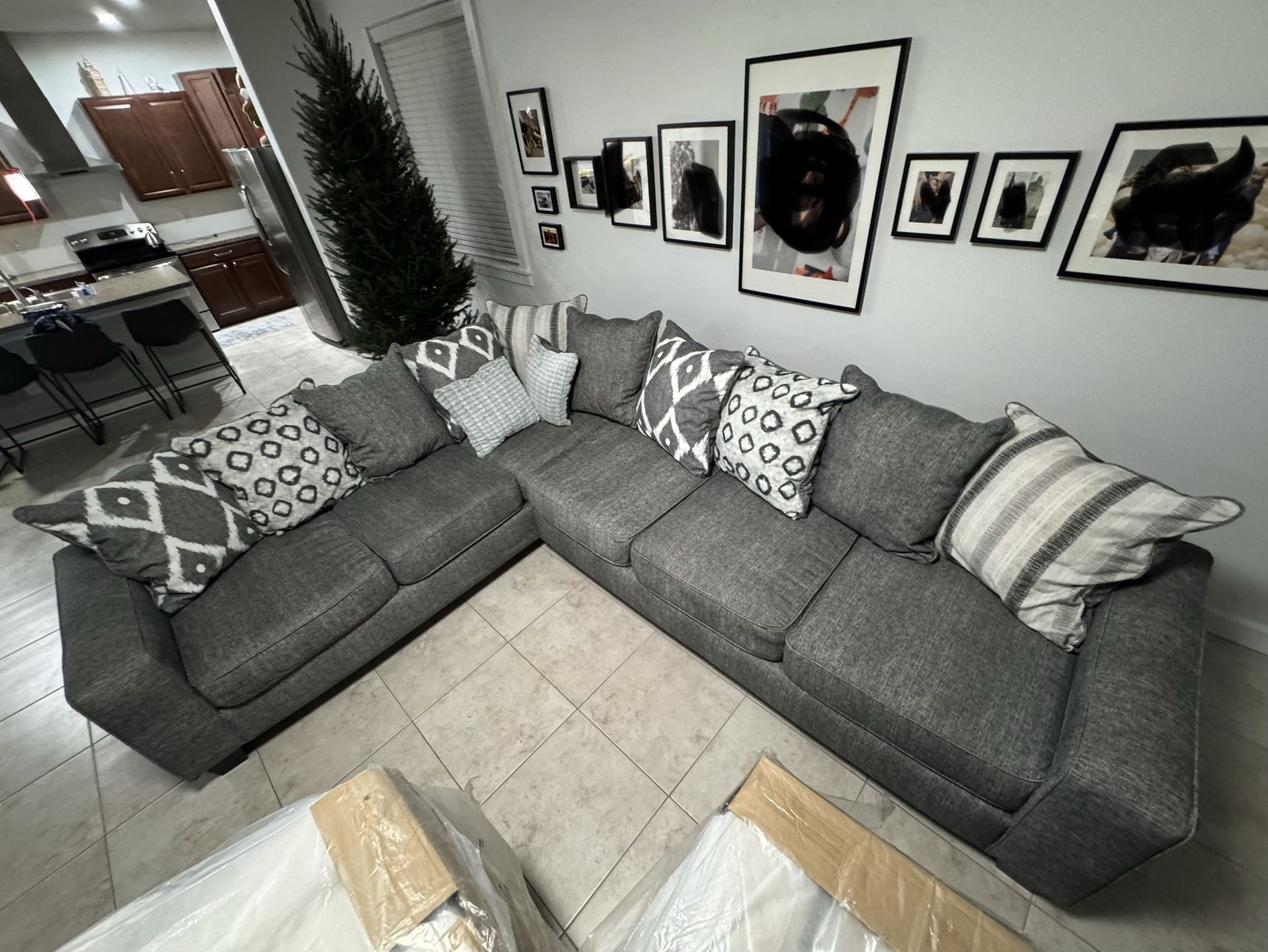 Gray Sectional Couch