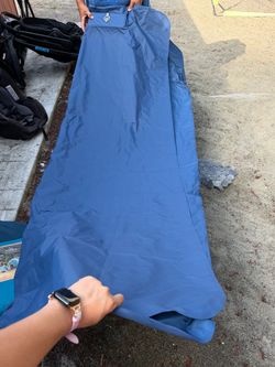 Blue Self-Inflating Camping Sleeping Pad