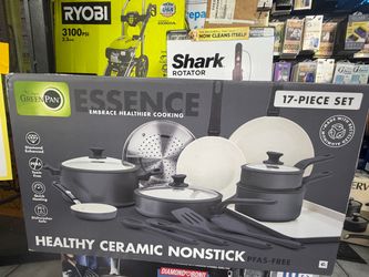 GreenPan Essence 17-Piece Ceramic Nonstick Cookware Set
