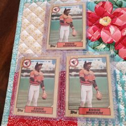 Eddie Murray 3 1987 Topps Baseball Cards Lot 