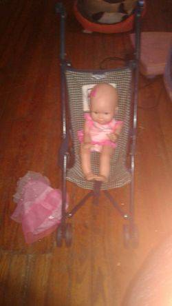 Barbie baby stroller
