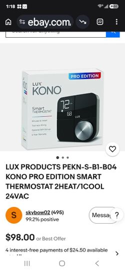New Smart Thermostat LUX kono $25
