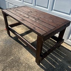 Outdoor Wooden Patio Table 