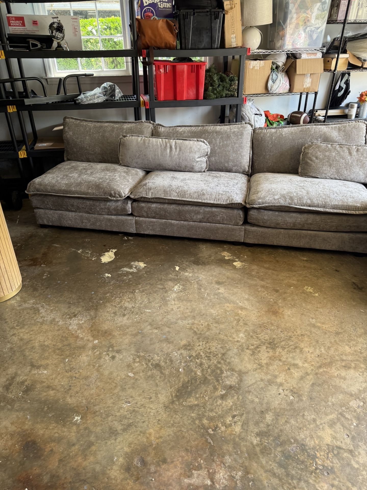 5 Pc Grey Sofa Sectional