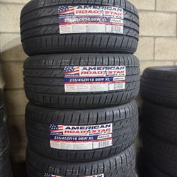 New Set Of (4) 235/45R18 American Roadstar All Season Tires For Sale