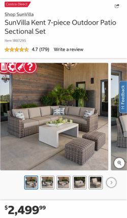 SunVilla Kent 7-piece Outdoor Patio Sectional Set