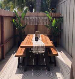 Patio Table / Picnic Bench / outdoor dining table