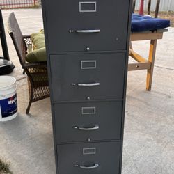 Anderson Hickey Co 4 Drawer Filing Cabinet