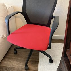 Red office chair