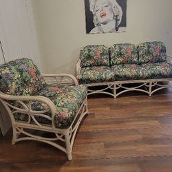 Vintage Ficks Reed Bamboo Set- 2 Piece 