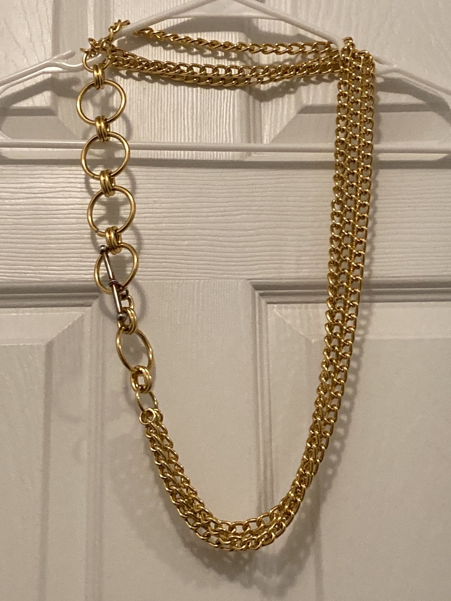 Adjustable Gold Chain Belt