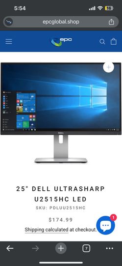 Dell 25” QHD IPS Monitor