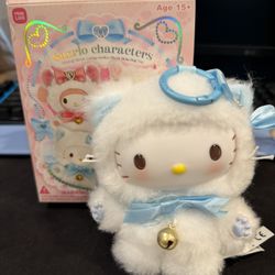 Hello Kitty Kitten Cat Plush Charm Keychain