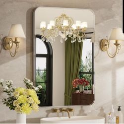 24x36 Bathroom Mirror Brushed Nickel Rectangle Vanity Wall Mirror