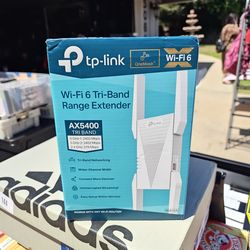 Wi-Fi 6 Tri-Band Range Extender with Cat 8 Ethernet Cable 10FT