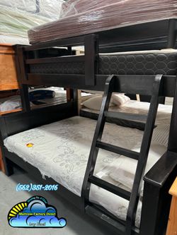 Twin XL QUEEN bunk bed with mattresses colchones camas nuevas
