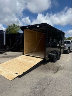 Trailer enclosed 7 x 14 extra high polycore 0.80