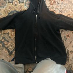 Black zip up sweater