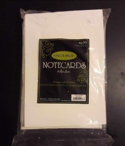 NEW 50 blank ivory note cards and envelopes $3 FIRM